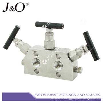 Stainless Steel Instrument Natural Gas 3way Valve Manifold